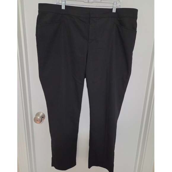 Chaps Pants - Chaps Womens Black Dress Pants Size 18W Straight Leg Trousers Business Casual